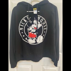 Cropped Mickey Mouse hoodie
